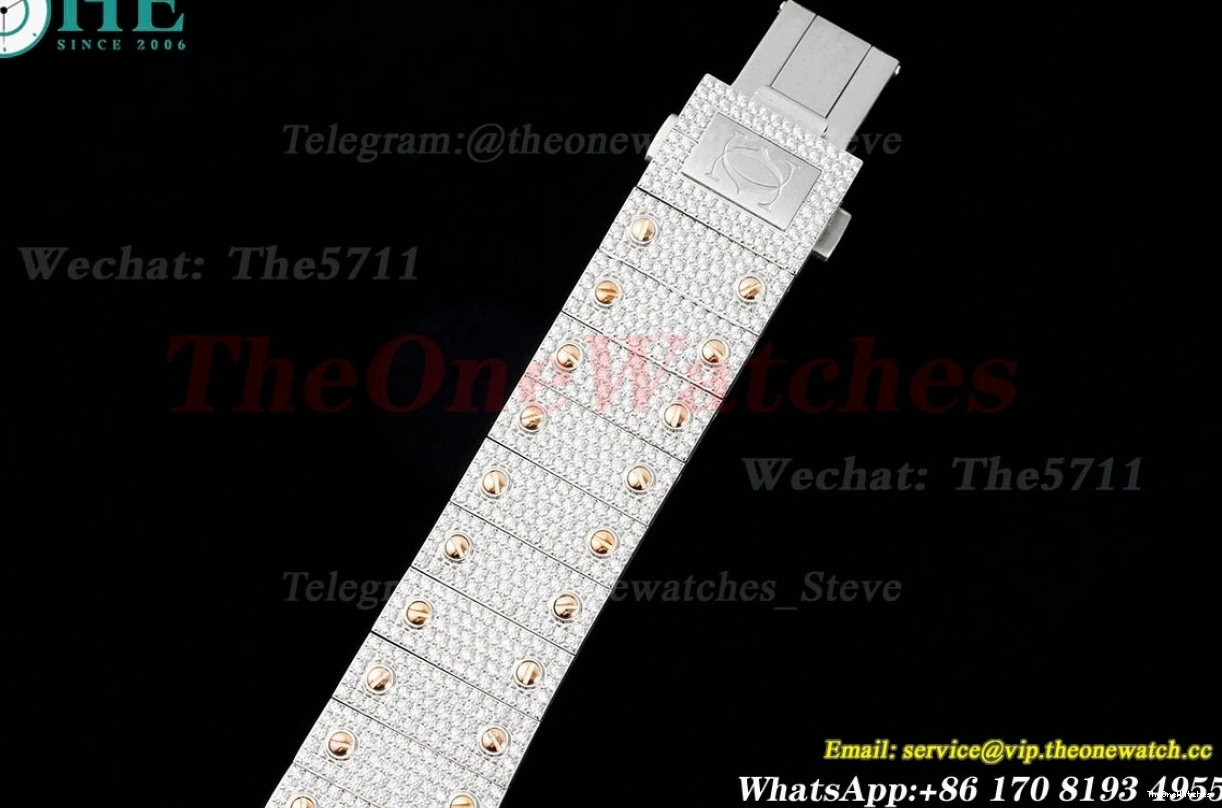 SS Silver MY9015 Santos Dial XL AMG Mens 40mm SS 100 RG 1202